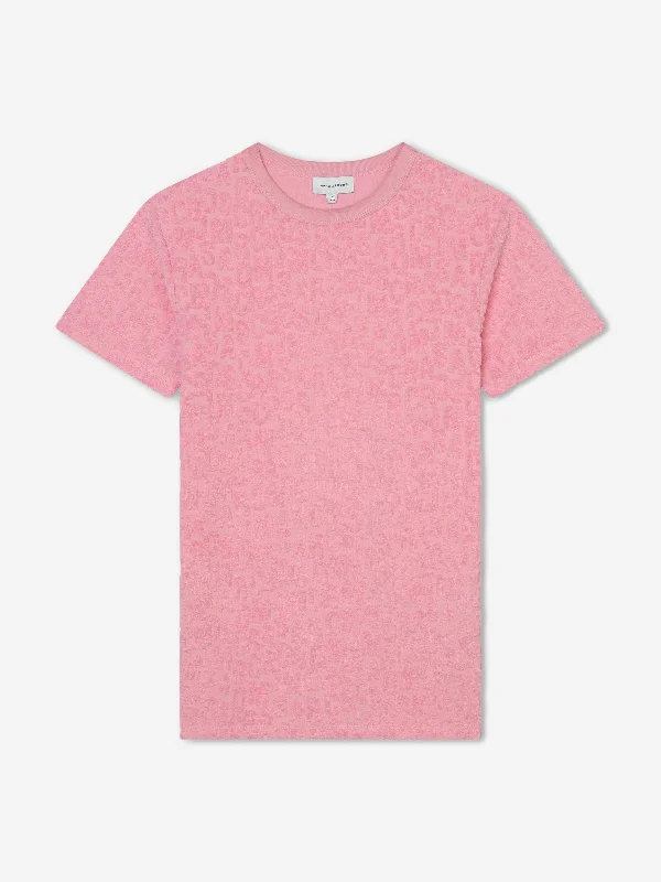 MARC JACOBS Girls Jumbled Logo Dress in Pink
