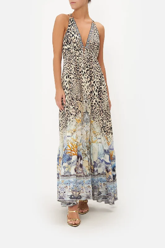 TIERED DRESS WITH HARDWARE SEAHORSE SONNET