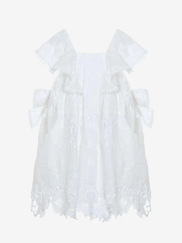 Patachou Girls Yacht Club Dress in White