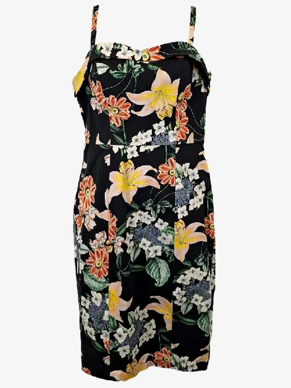 Portmans Vintage Style Floral Vacation Dress Size 10