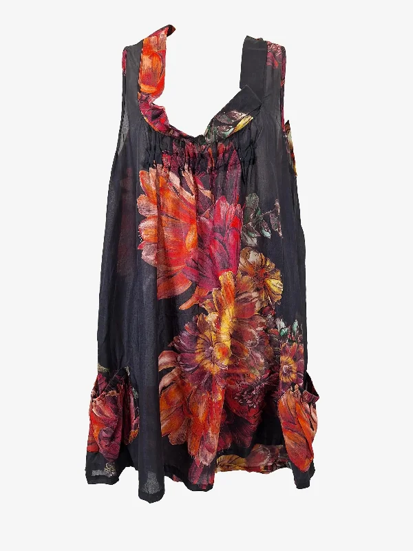 von troska  Passionfruit Flower Print Dress Size 10