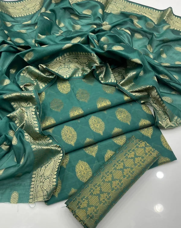3-piece Paper Cotton Dress Jacquard 01