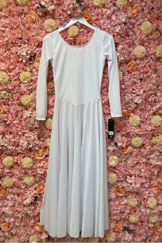 Womens Simplicity Praise Dance Dress - White
