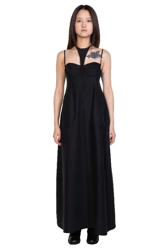 Soft Shell Halter Dress