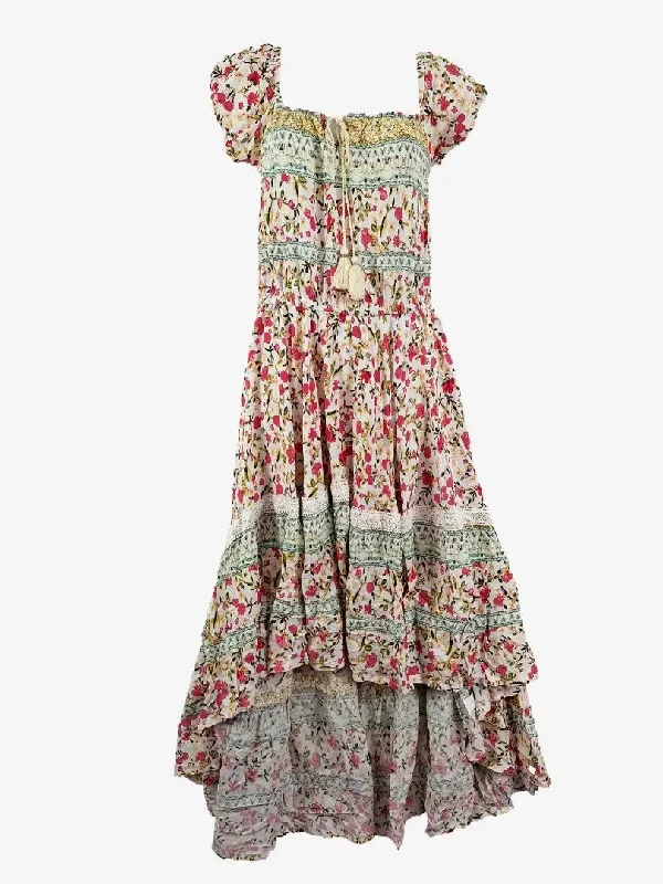 Jaase Fairy Garden Puff Sleeve Dress Size M