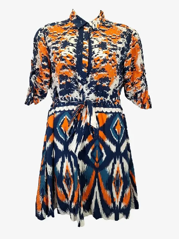 David Lawrence Abstract Print Light Dress Size 12