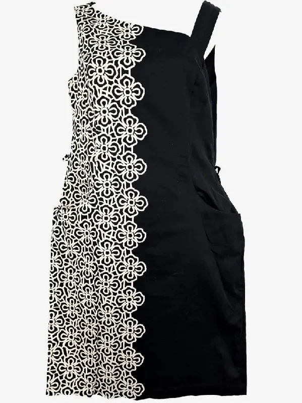 Nine West Asymmetrical Floral Tile Dress Size 10