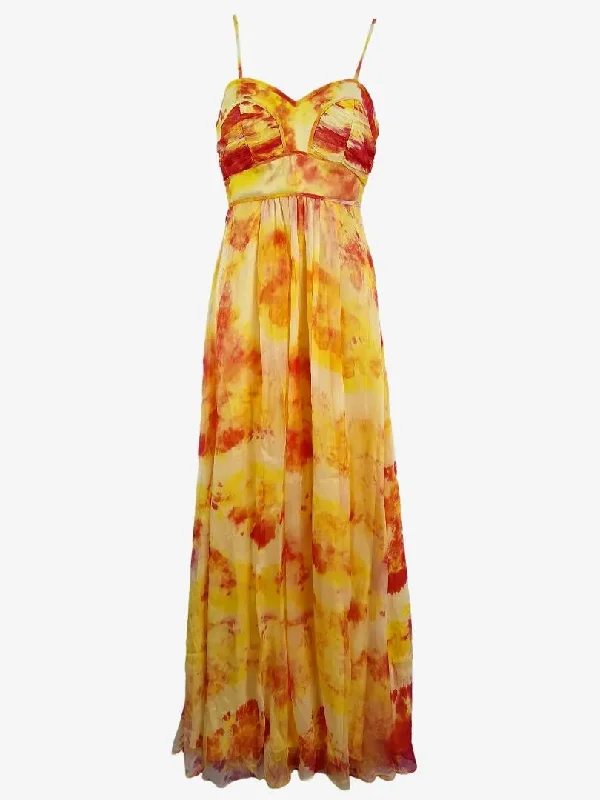 Honey & Beau Mango Silk Sweetheart Formal Dress Size 10