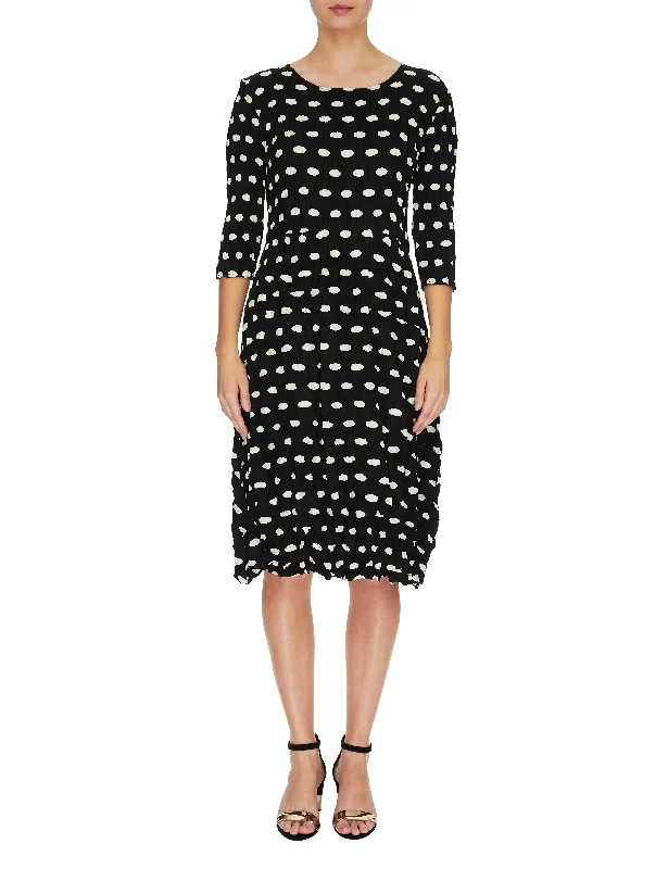 3-4 Sleeve Smash Pocket Dress Elliptic Spot ADC544