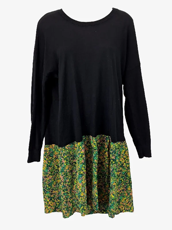 Gorman Drop Waist Abstract Garden Knit Dress Size 10