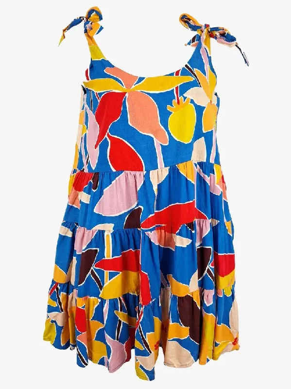 Mister Zimi Tiered Colourful Summer Dress Size 10
