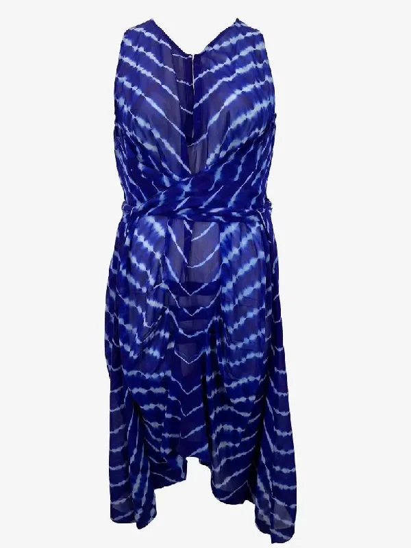 Willow Silk Sheer Ocean Tides Cover Up Dress Size 12
