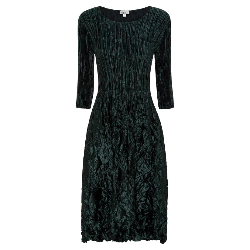 ALQUEMA | NEW 3/4 Sleeve Smash Pocket Dress - Glossy |