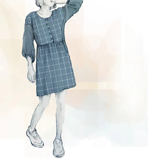 PDF Pattern - Forsythe Dress Expansion | French Navy