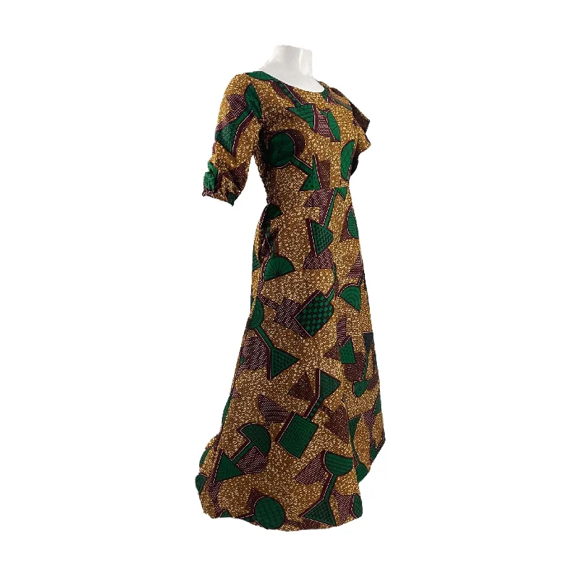 Brown Ankara Dress