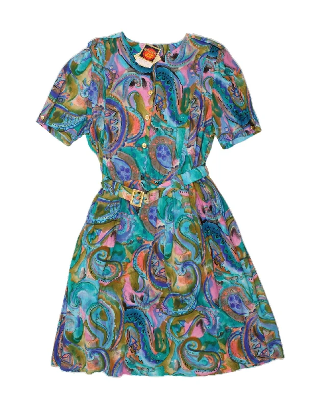 BADER Womens A-Line Dress EU 50 3XL Multicoloured Paisley Viscose