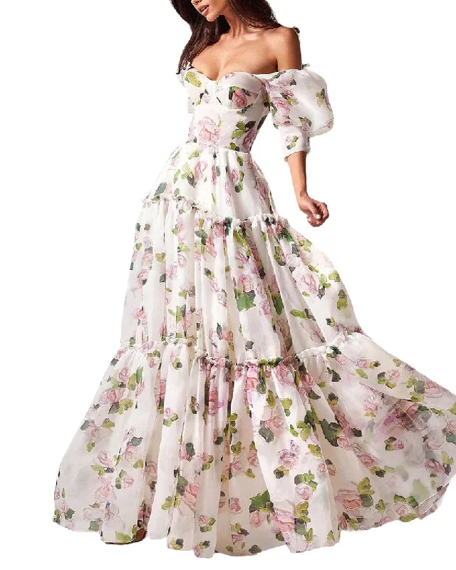 Bella Desert Maxi Dress Fashionable High-Waist Maxi Dress