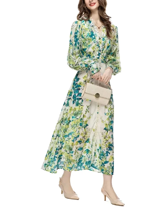 BURRYCO Maxi Dress Comfortable Maxi Dress with Slits