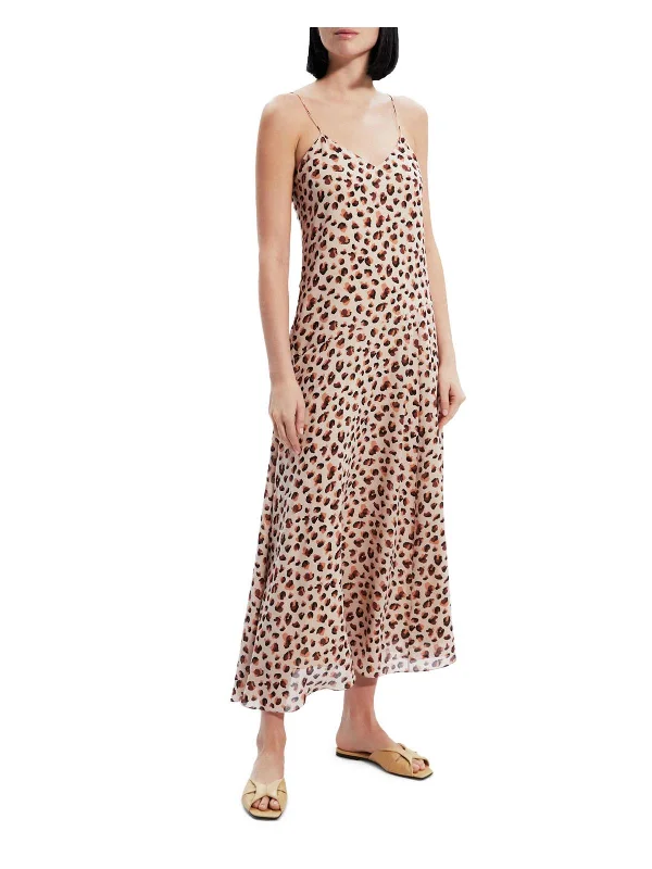 Cami Womens Silk Asymmetric Maxi Dress Trendy A-Line Maxi Dress