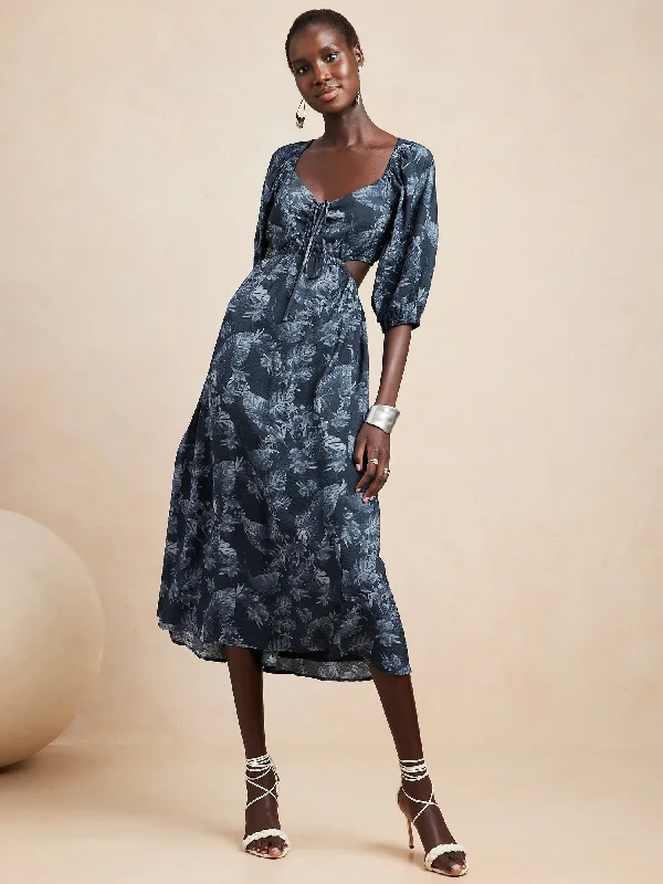 Cutout Maxi Dress Trendy Maxi Dress with Straps