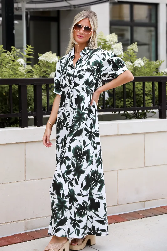 FINAL SALE - Darling Attraction Ivory Floral Maxi Dress Comfortable Bohemian Maxi Dress FINAL SALE - Darling Attraction Ivory Floral Maxi Dress Comfortable Bohemian Maxi Dress