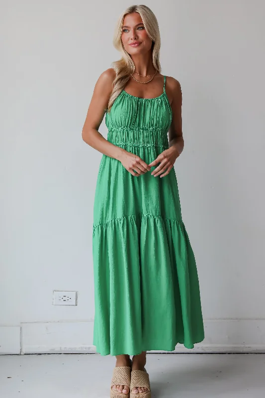 FINAL SALE - Delightful Sweetness Green Maxi Dress Comfortable Plunging Neckline Maxi Dress FINAL SALE - Delightful Sweetness Green Maxi Dress Comfortable Plunging Neckline Maxi Dress