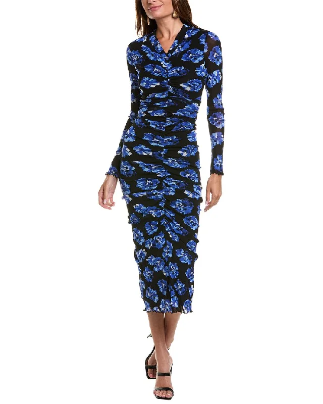 Diane von Furstenberg Alabama Maxi Dress Cozy Maxi Dress with Slit