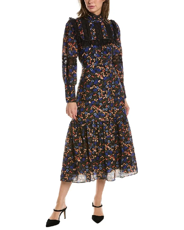 Hunter Bell Yeardley Maxi Dress Fashionable Maxi Dress with Fringe