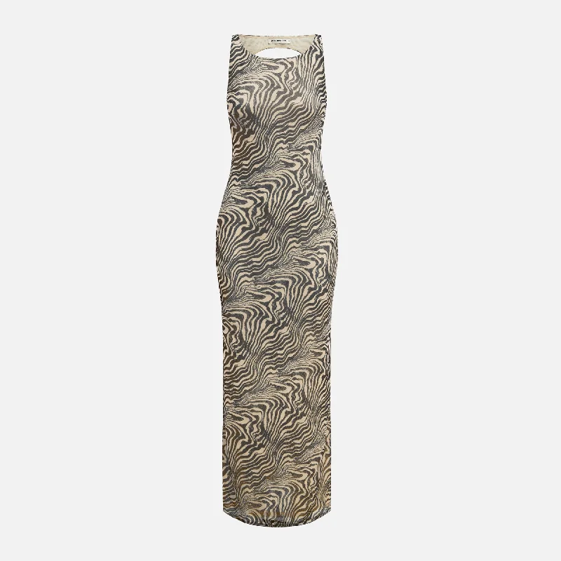 Its Now Cool The Backless Maxi Dress - Mozart Elegant Tiered Maxi Dress