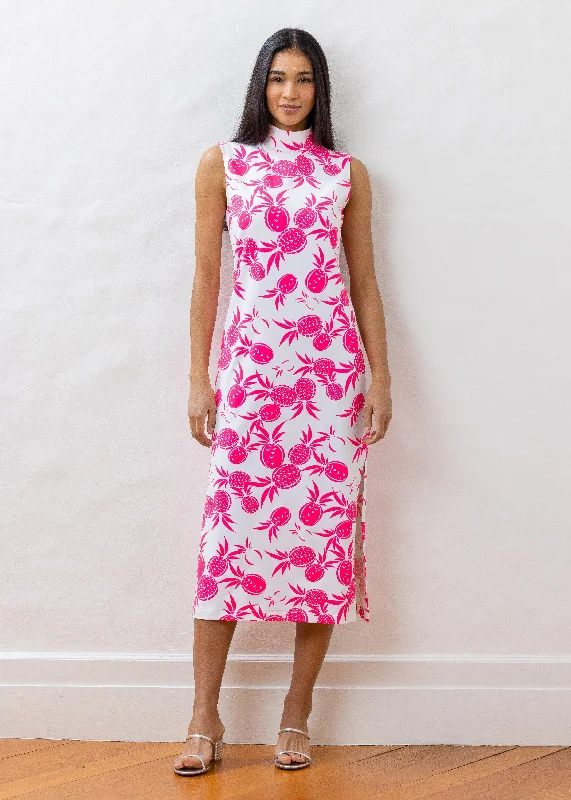 Lauren Maxi Dress in RepreveÂ Jersey Fashionable High-Low Maxi Dress