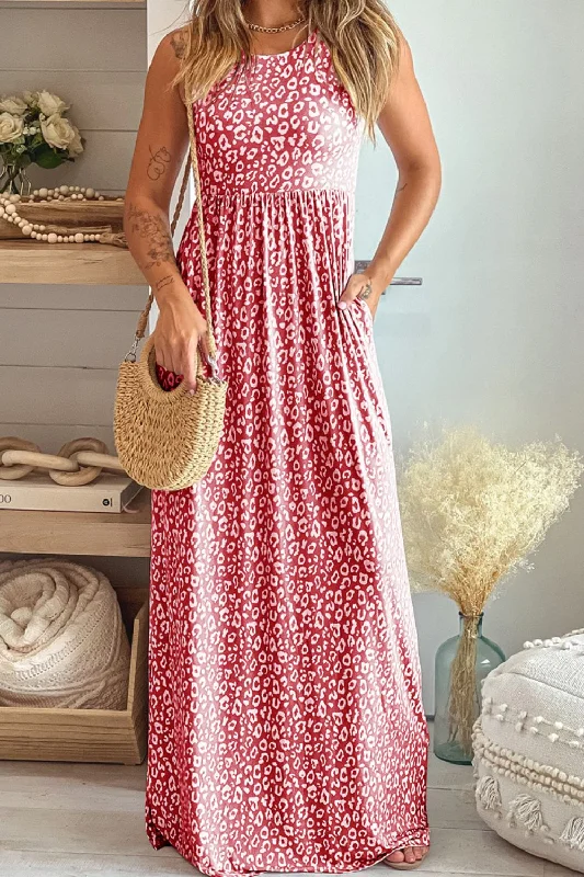 Soft Spot Sleeveless Maxi Dress Comfortable T-Shirt Maxi Dress