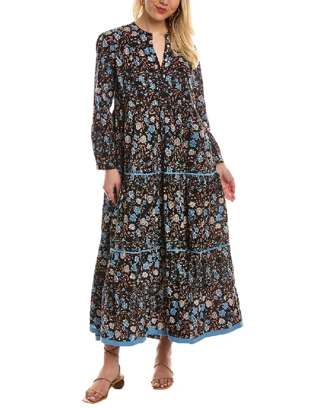 Ro's Garden Celina Maxi Dress Comfortable Fit-and-Flare Maxi Dress