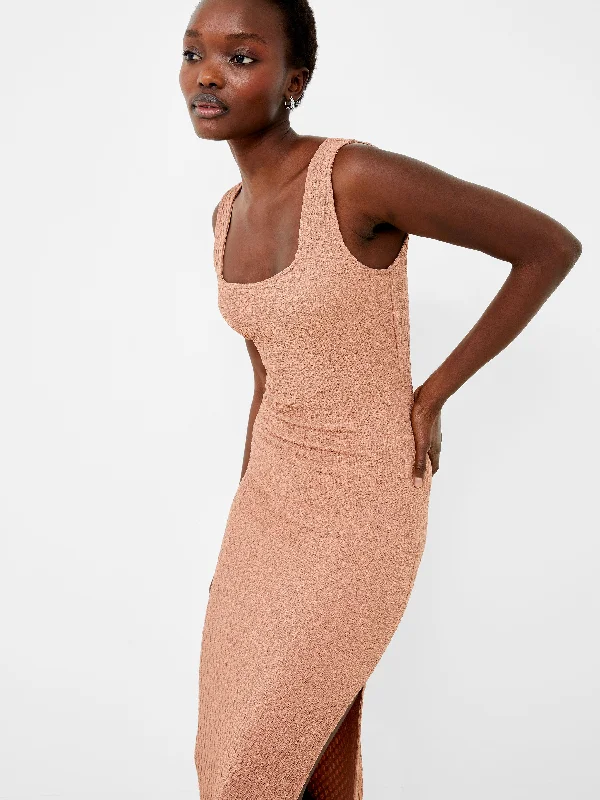 Sadie Textured Maxi Dress Stylish Longline Maxi Dress
