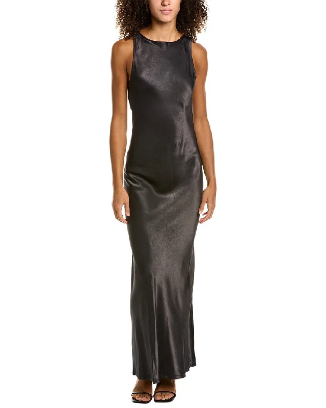 Splendid x Rachelove Boatneck Maxi Dress Fashionable Faux Wrap Maxi Dress