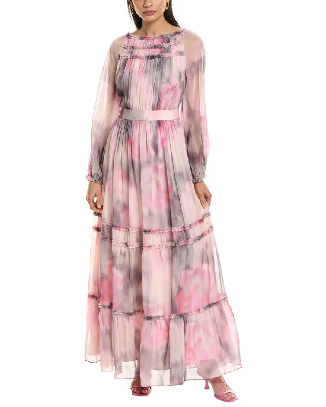 Ted Baker Ruffle Detail Maxi Dress Elegant Sleeveless Maxi Dress