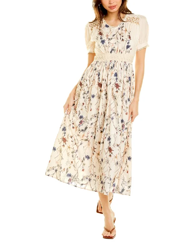 To My Lovers Lace Maxi Dress Comfortable Ruffle Hem Maxi Dress