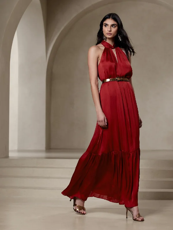 Turner Twisted Maxi Dress Stylish Empire Waist Maxi Dress