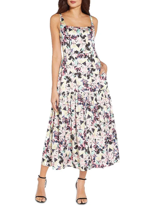 Womens Satin Long Maxi Dress Comfortable Fitted Maxi Dress