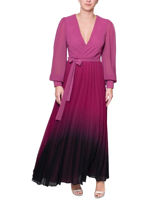Womens Surplice Long Maxi Dress Chic Off-Shoulder Maxi Dress