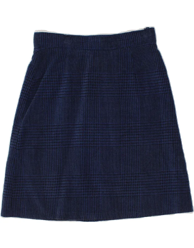 APART Womens A-Line Skirt UK 10 Small Navy Blue Houndstooth Virgin Wool linen skirt natural APART Womens A-Line Skirt UK 10 Small Navy Blue Houndstooth Virgin Wool linen skirt natural
