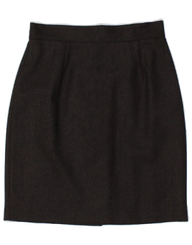 BENETTON Womens Straight Skirt IT 42 Medium W28  Grey Acetate corduroy skirt durable
