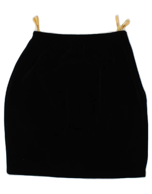 C&A Womens Pencil Skirt  EU 38 Medium W28  Black Triacetate casual skirt length