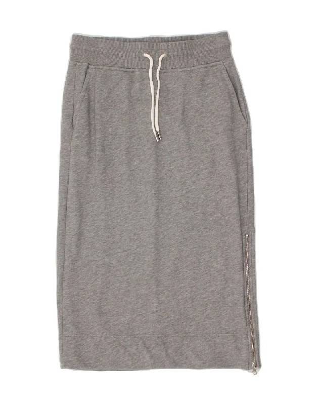 GANT Womens Straight Skirt UK 8 Small W26  Grey Cotton chiffon skirt floaty