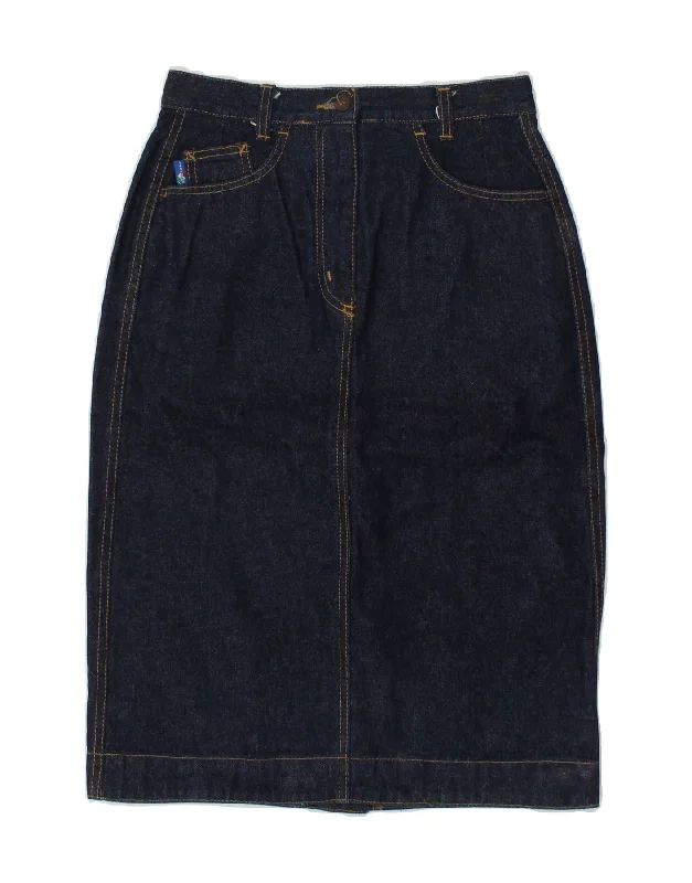 LE VAGABOND Womens High Waist Denim Skirt IT 44 Medium W26 Navy Blue wool skirt sturdy LE VAGABOND Womens High Waist Denim Skirt IT 44 Medium W26 Navy Blue wool skirt sturdy
