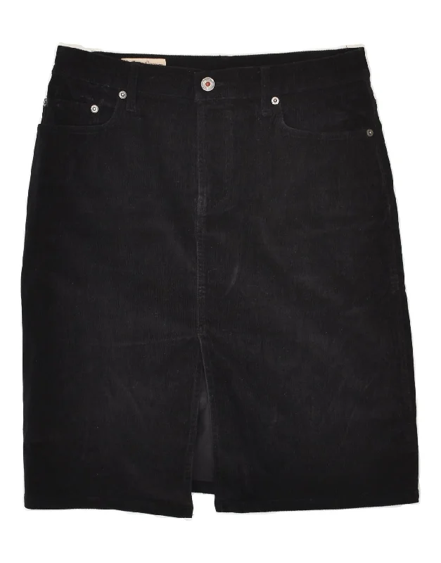 MARLBORO CLASSICS Womens Corduroy Skirt EU 42 Large W32 Black Cotton velvet skirt sumptuous MARLBORO CLASSICS Womens Corduroy Skirt EU 42 Large W32 Black Cotton velvet skirt sumptuous
