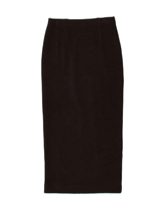 NEW PENNY Womens Maxi Skirt Medium W28 Brown Acrylic linen skirt light