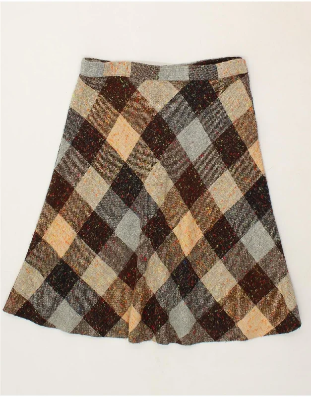VINTAGE Womens A-Line Skirt W30 Medium Multicoloured Geometric lightweight skirt design VINTAGE Womens A-Line Skirt W30 Medium Multicoloured Geometric lightweight skirt design