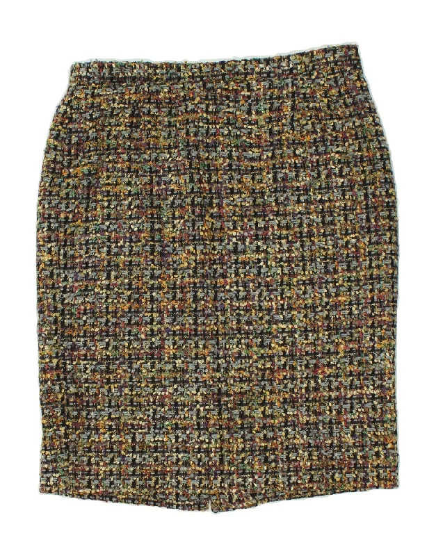VINTAGE Womens Pencil Skirt IT 44 Medium W32 Multicoloured Flecked Wool chiffon skirt airy VINTAGE Womens Pencil Skirt IT 44 Medium W32 Multicoloured Flecked Wool chiffon skirt airy