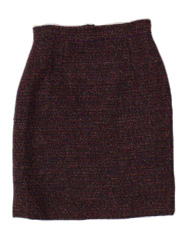 VINTAGE Womens Pencil Skirt W26 Small Purple lace skirt romantic
