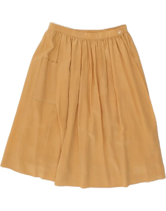 VINTAGE Womens Wrap Skirt W28 Medium Beige tulle skirt dreamy